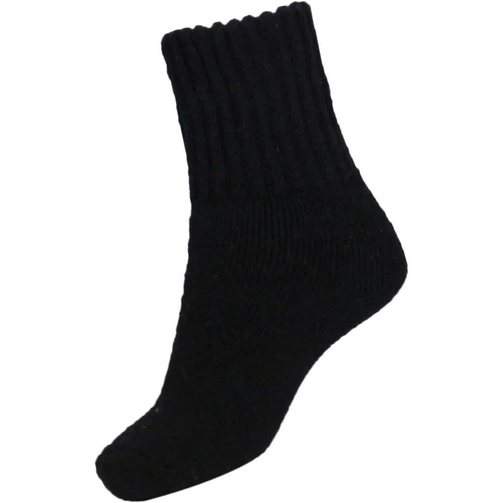 Women's Mix Color 3 Pairs Solid Thick Winter Warm Cozy Crew Imported Socks